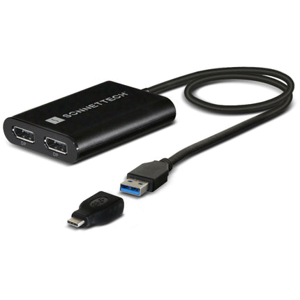DisplayLink Dual DisplayPort Adapter for M Series Macs [USB3-DDP4K]