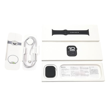 【中古品】 Apple Watch Series 10 / 42mm / GPSモデル / MWWX3J/A / A2997 / ジェットブラックアルミニウムケース / ブラックスポーツバンド (S/M) 【中古品管理番号:A42417】