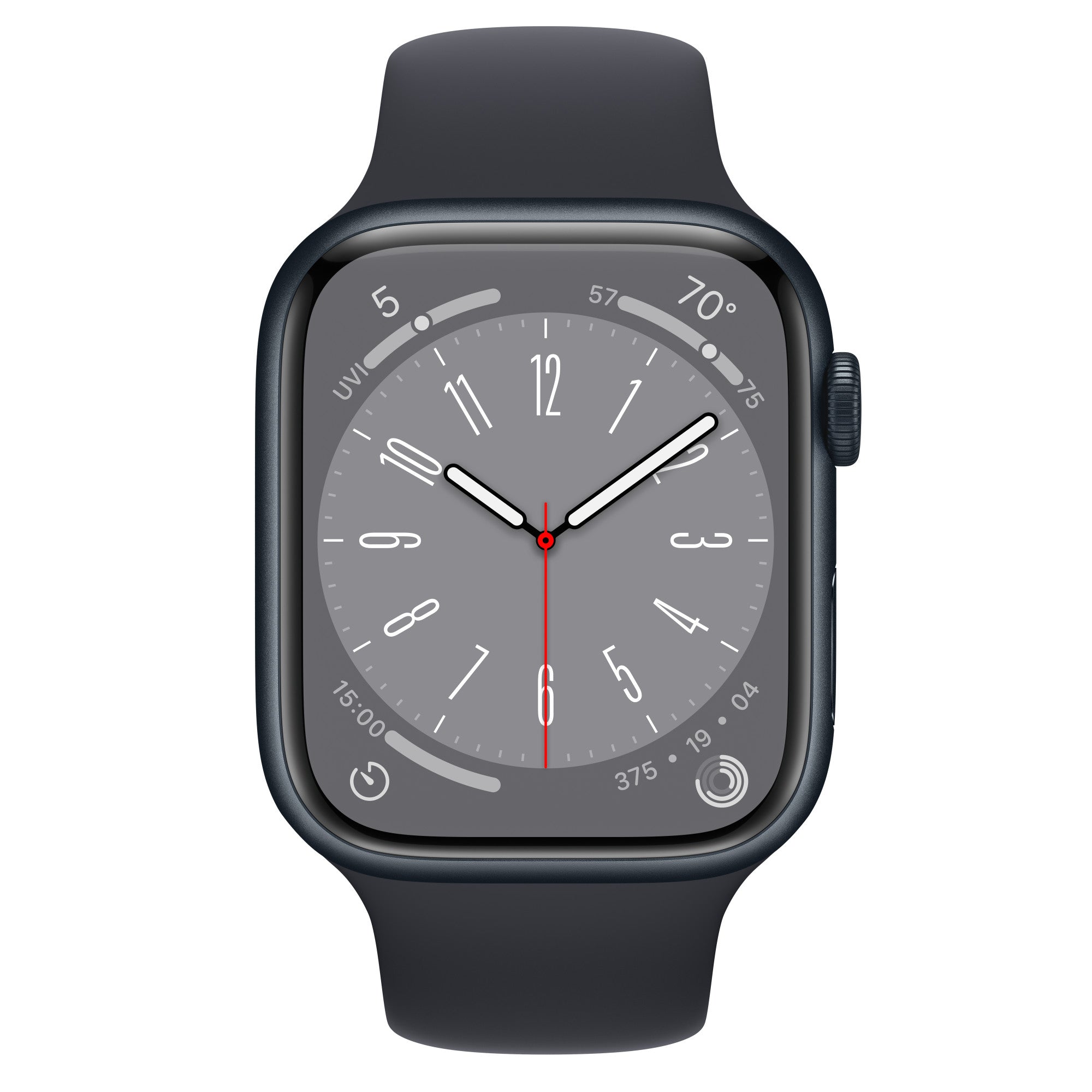 【未開封/整備済製品】 Apple Watch Series 8 (GPS+Cellularモデル / 香港版 / A2775) 45mm ミッドナイトアルミニウムケースとミッドナイトスポーツバンド [管理番号:A0356]