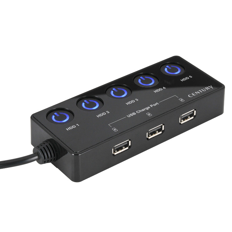 センチュリー 独立電源スイッチ搭載USB3.2 Gen1接続3.5インチSATA*4