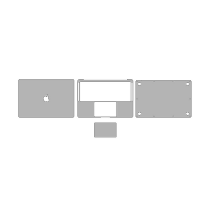 【処分特価セール】MacGuard for MacBookAir13インチ 2018/2019/2020用ボディフィルム ゴールド [2018MBA13-MACG-GD]