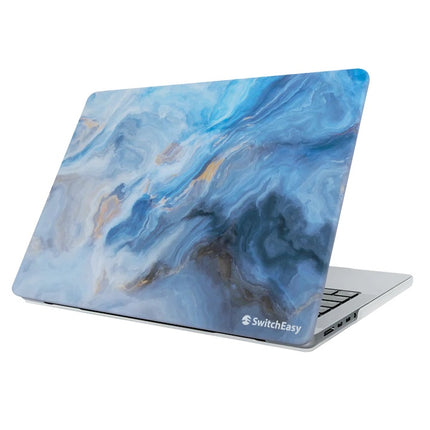 Marble MacBook Pro 14インチ M3/M2/M1 Protective Case Marine Blue ブルー GS-105-232-296-223 [SE_PC4CSPCML_BL]