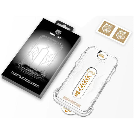 かんたん貼り付け全面保護ガラスフィルム for iPhone 14 ProMax [EA-IP14PRM-GlassSP-B]