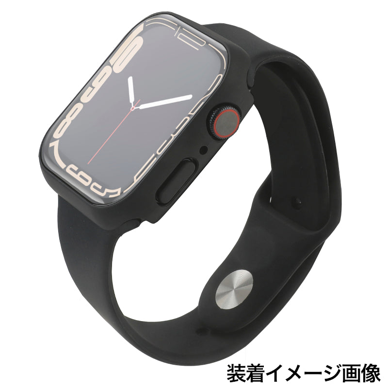 Apple Watch 4/5/6/SE/SE2 40mm用ガラスフィルム一体型保護ケース ブラック [HA-APW40MM-FGFCASE-BK]