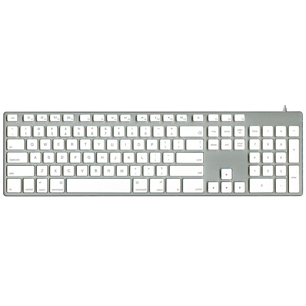 Mac用アルミキーボード英語配列 シルバー [KB-USB-AL] – 秋葉館