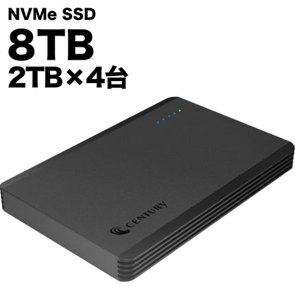 Thunderbolt3 M.2 NVMe SSD 4Bay 8TB [CAM2NV4TB3-8TB]