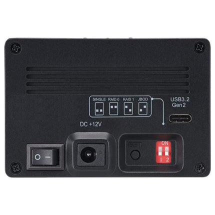 USB3.2 Gen2 RAIDケース（2.5インチHDD/SSD 2台用・10Gbps対応） [RS-EC22-U31R]