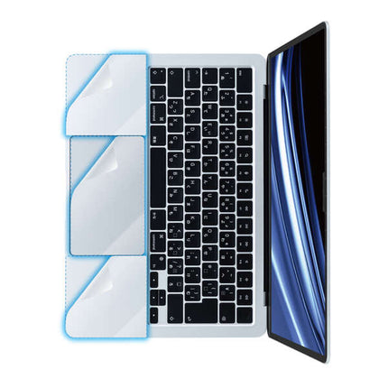 MacBookAir13.6インチ 2022年 M2モデル用プロテクターフィルム [PKT-MBA1322]