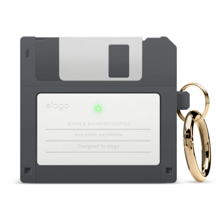 FLOPPY DISK CASE for AirPods 3rd Gen ダークグレー [EAP3DISK-DGY]