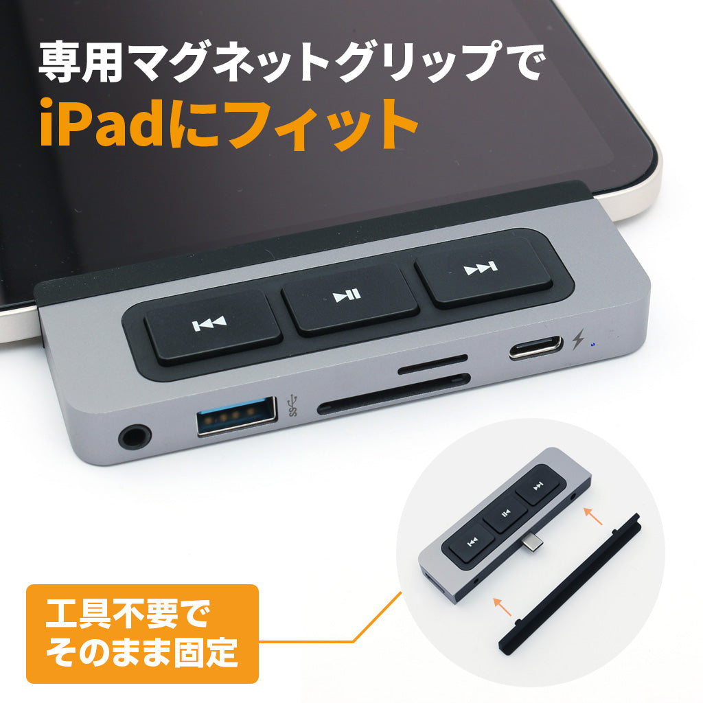 HyperDrive 6-in-1 USB-C Media Hub for iPad [HP-HD449] – 秋葉館