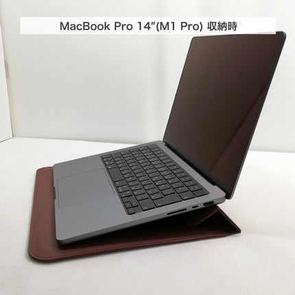 ノートPCスタンド機能付きキャリングケース13.3/14インチ ブラック [MBP14-STBAG-BK]