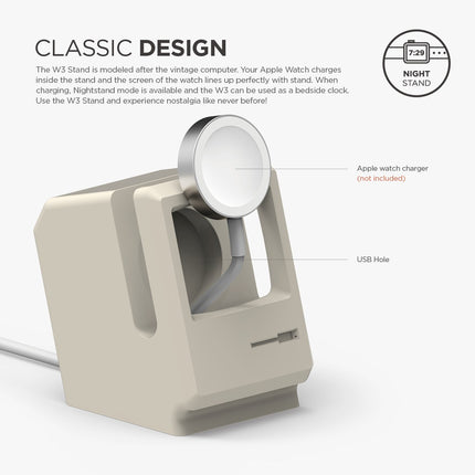 Apple Watch 専用 シリコン製 スタンド W3 STAND ホワイト [EST-WT3-WH]