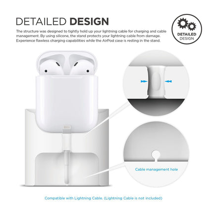 CHARGING STATION AirPods  White [EST-AP-WH]
