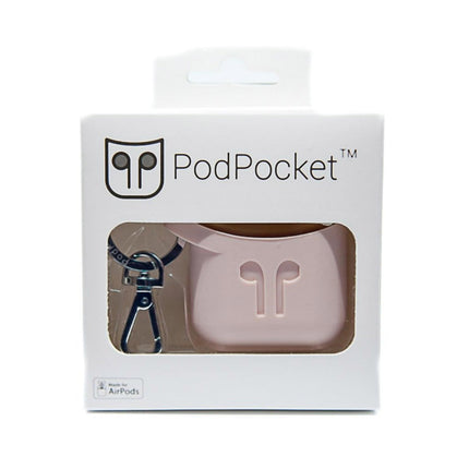 【処分特価セール】Podpocket AirPods充電ケース用ジャケット Ash Pink [Podpocket-APK]