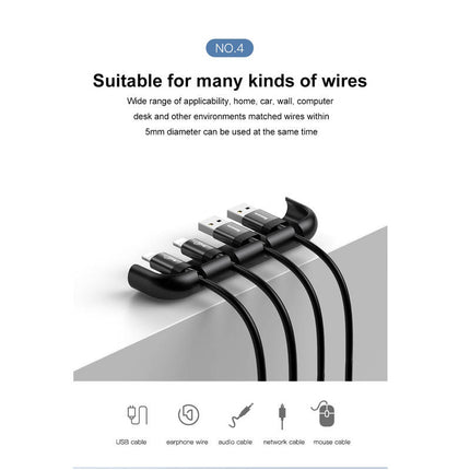 【処分特価セール】Baseus cable fixing magic tool for pad pasting For iP XR 6.1inch Black [ACAPIPH61-A01]