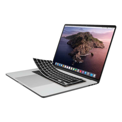 MacBook Pro 16インチ用シリコンキーボードカバー ブラック/クリア [PKS-MBP16CBK]