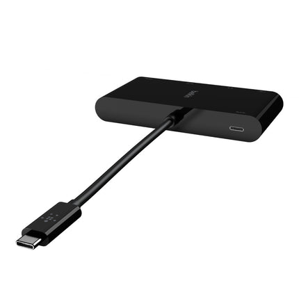 USB-C マルチメディア + USB-C 100W PD 変換アダプタ （LANポート、HDMI、VGA  USB-A、USB-C）[AVC004BTBK]