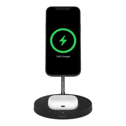 BOOST↑CHARGE PRO MagSafe 2-in-1磁気ワイヤレス充電スタンド ブラック [WIZ010DQBK]